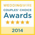 2014 Wedding Wire award badge