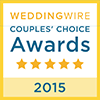 2015 Wedding Wire award badge